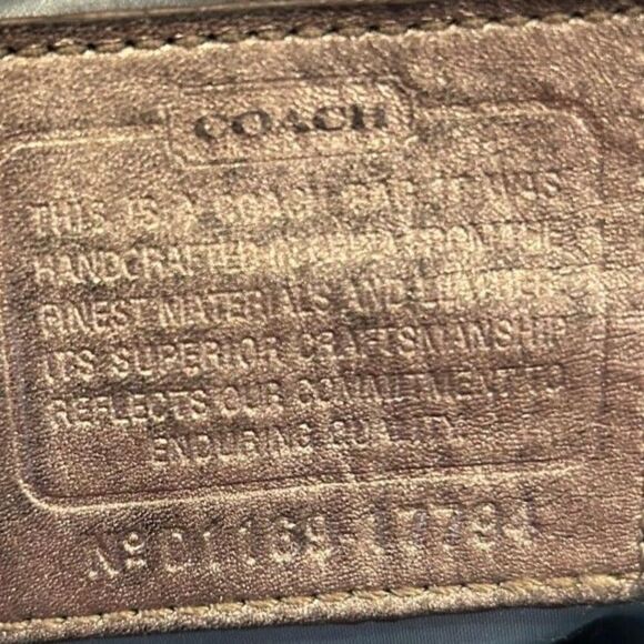 Coach Bronze Metallic Shoulder Bag - Picture 7 of 15